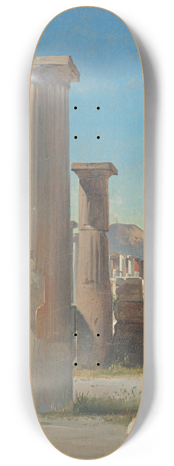 Carl Georg Enslen - Die Ruinen von Pompeji 8.25 inch art skate deck