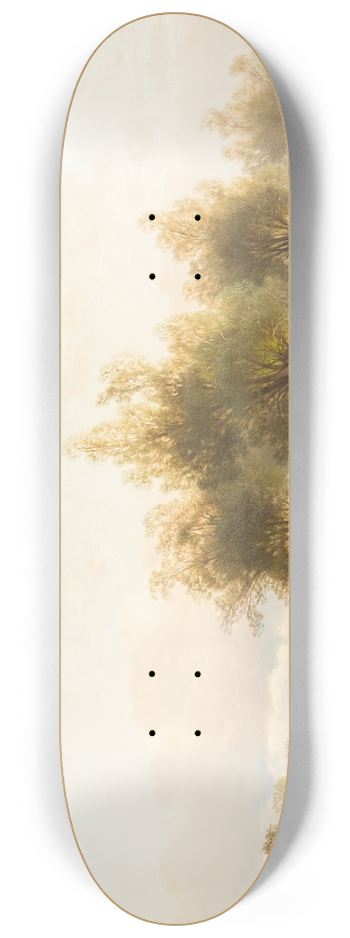Carl Hasch - Angler under willows 8.25 inch art skate deck