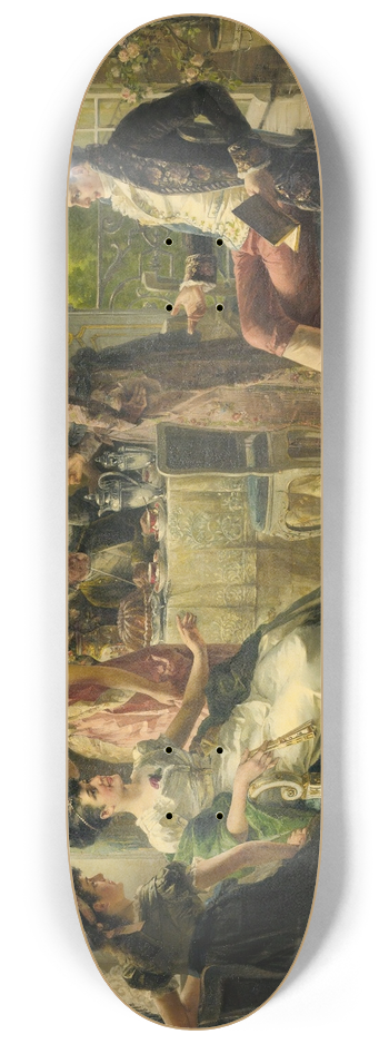 Carl Herpfer - Repartee On A Summer Afternoon 8.25 inch art skate deck