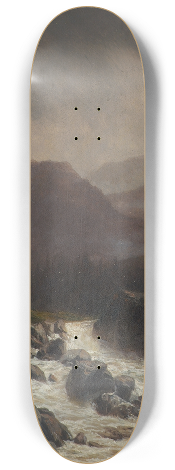 Carl Hflmayr - Regenlandschaft 8.25 inch art skate deck