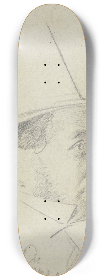 Carl Hoff - Bildnis Stadtkmmerer la Rose 8.25 inch art skate deck