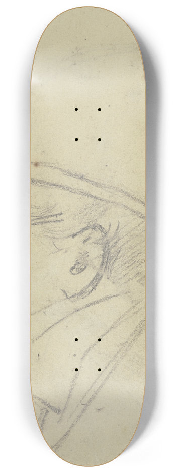 Carl Hoff - Portrait of Flcker 8.25 inch art skate deck