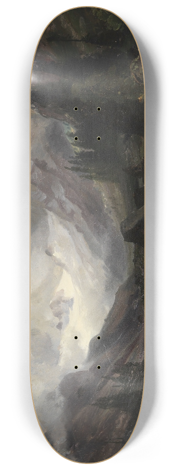 Carl Hummel - Tal mit Bergbach 8.25 inch art skate deck