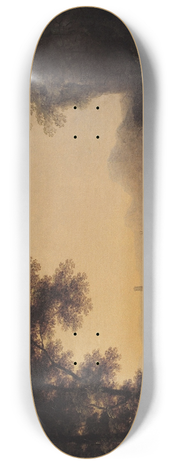 Carl Johan Fahlcrantz  - Romantic landscape 8.25 inch art skate deck