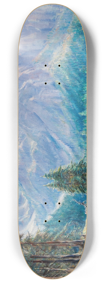 Carl Kaiser-Herbst - Hallstttersee with View of the Dachstein 8.25 inch art skate deck
