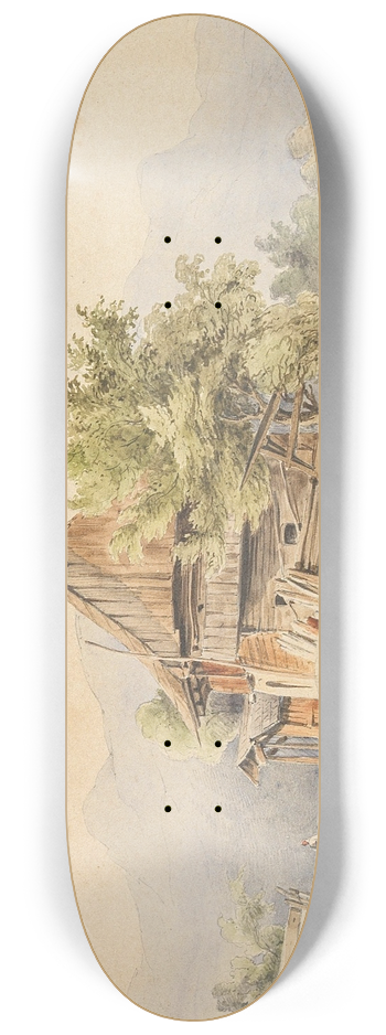 Carl Lafite - Holzhtte am See 8.25 inch art skate deck