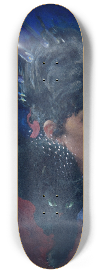 Carl Larsson - Electricity 8.25 inch art skate deck