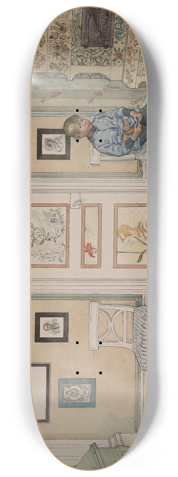 Carl Larsson - In the Corner 8.25 inch art skate deck