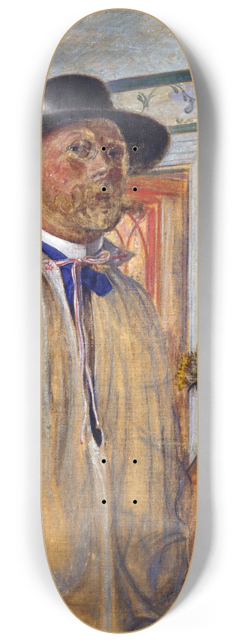 Carl Larsson - Self-Portrait 8.25 inch art skate deck