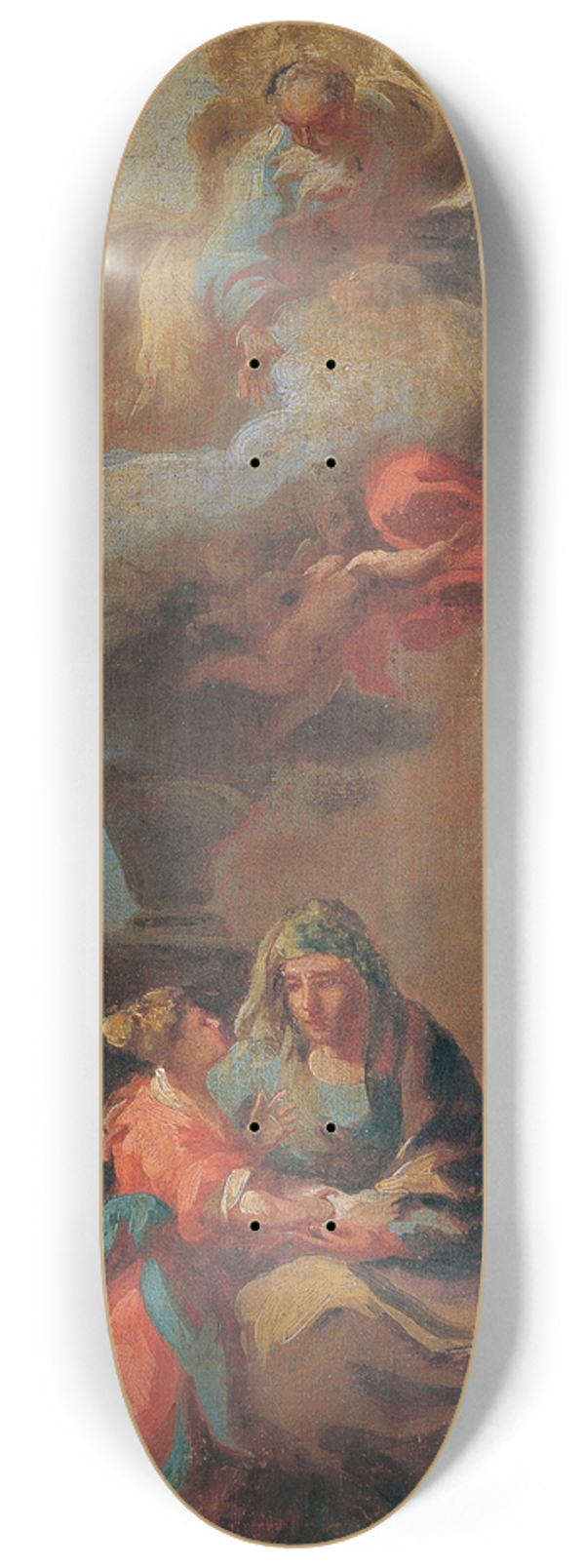 Franz Anton Palko - Die Unterweisung Mariens 8.25 inch art skate deck