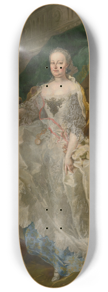 Franz Anton Palko - Portrait Of Empress Maria Theresa 8.25 inch art skate deck