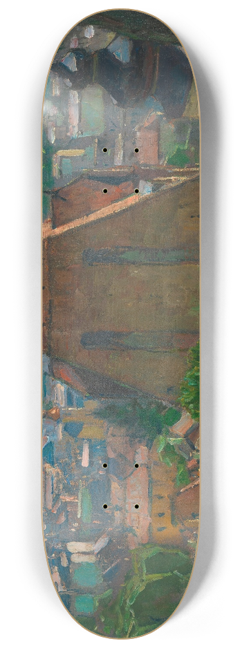 Carl Moll - Blick auf Mdling 8.25 inch art skate deck