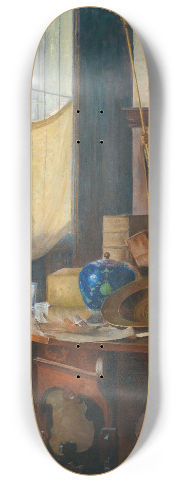 Carl Moll - View of the studio 8.25 inch art skate deck