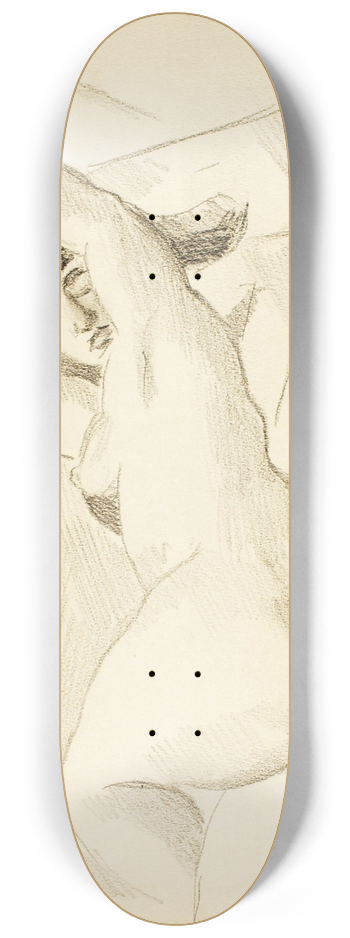 Carl Newman - Reclining Female Nude VII 8.25 inch art skate deck
