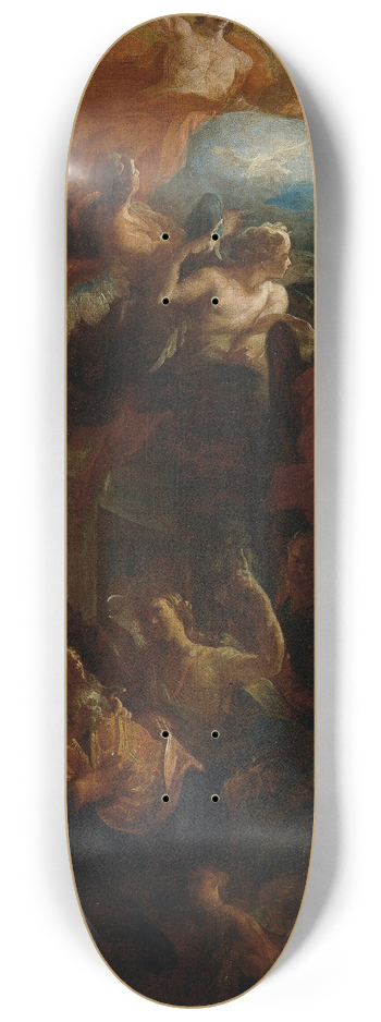 Carlo Carlone - Death of St. Augustine 8.25 inch art skate deck
