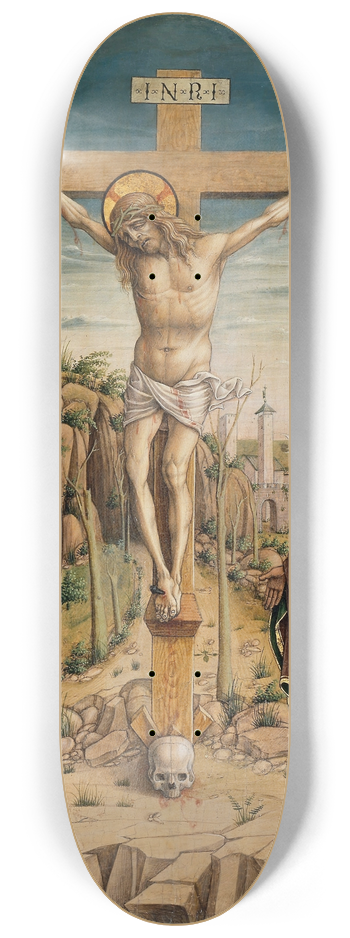 Carlo Crivelli - The Crucifixion 8.25 inch art skate deck
