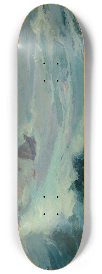 Franz Bischoff - Sailing on a Stormy Sea 8.25 inch art skate deck