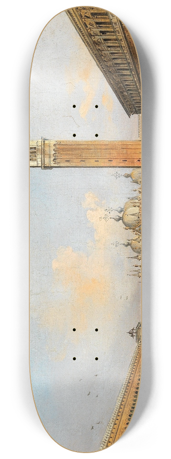 Carlo Grubacs - A view of St Marks Square and the Campanile 8.25 inch art skate deck