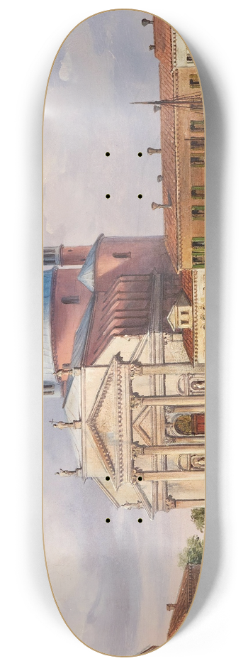 Carlo Grubacs - Venice, the Chiesa del Santissimo Redentore 8.25 inch art skate deck