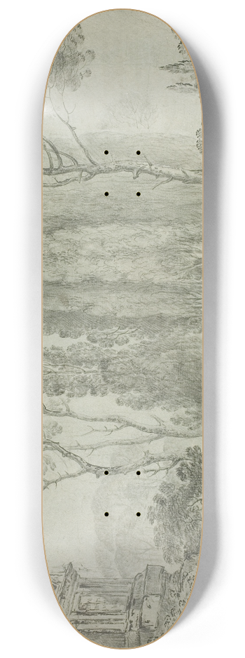 Carlo Labruzzi - Mourners in a Graveyard 8.25 inch art skate deck