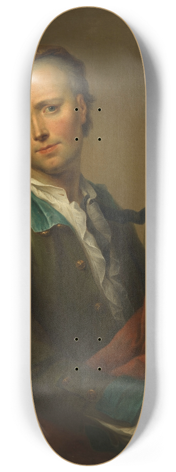 Franz Christoph Janneck - Selbstbildnis Franz Christoph Janneck 8.25 inch art skate deck