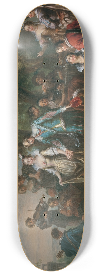 Franz Christoph Janneck - Unterhaltung im Freien mit Tanz 8.25 inch art skate deck