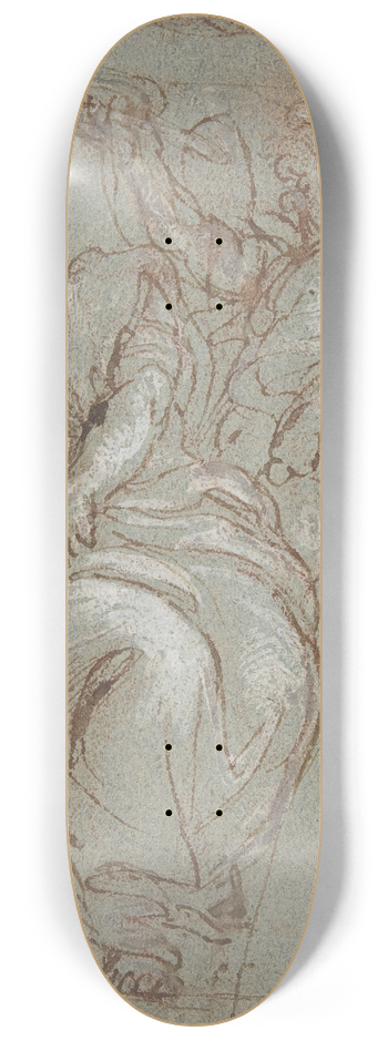 Carlo Maratti - Virtue Crowned by Honor 8.25 inch art skate deck