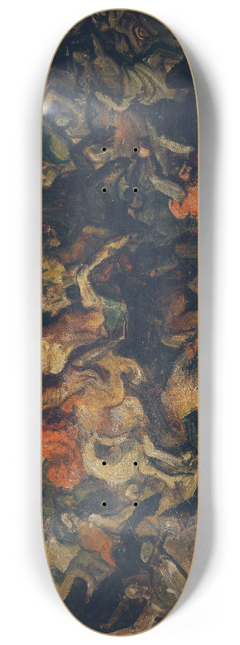 Carl Rahl - Friedrich II. der Streitbare (12191246) als Sieger ber die Mongolen in der Schlacht an der Leitha bei Wiener Neustadt am 15. Juni 1246 8.25 inch art skate deck