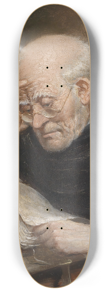 Carl Schleicher - Lesender Mnch 8.25 inch art skate deck