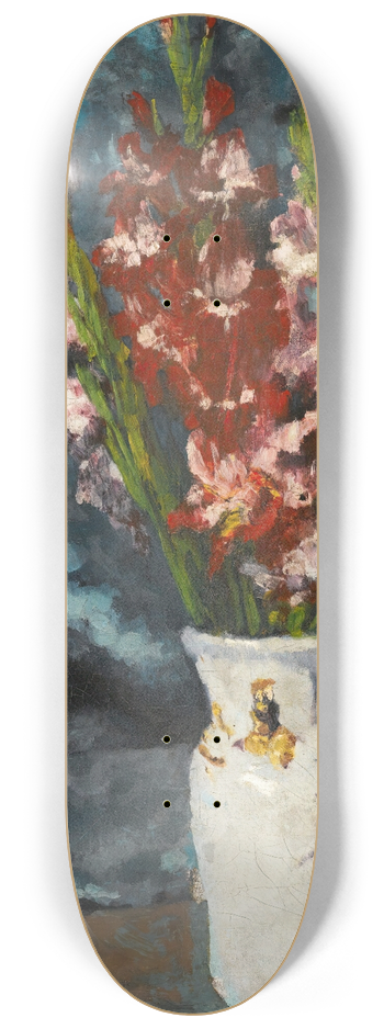 Carl Schuch - Gladioli 8.25 inch art skate deck