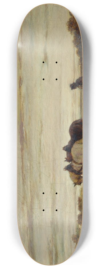 Carl Schweninger - Der Ackersmann 8.25 inch art skate deck