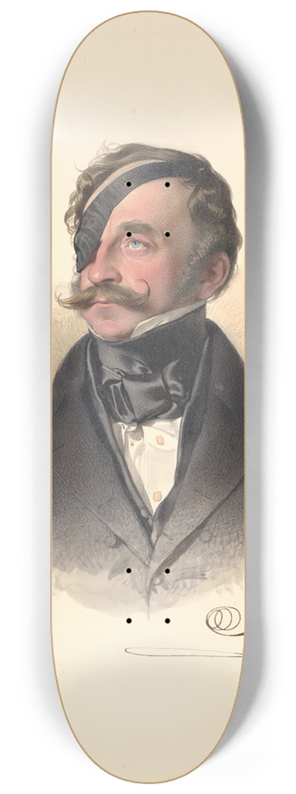 Franz Eybl - Franois Henri Schlick, Count of Bassano de Weisskirchen 8.25 inch art skate deck