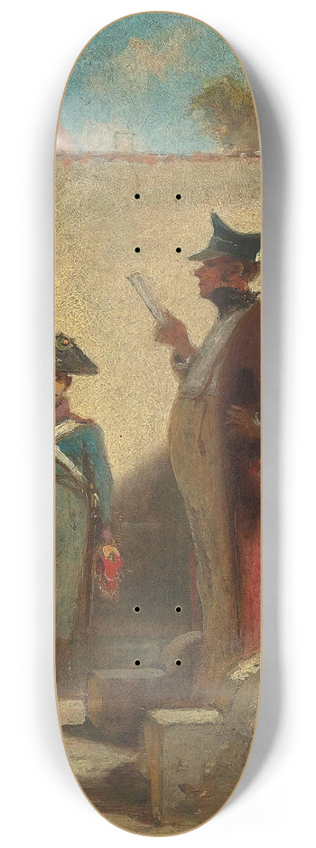 Carl Spitzweg - Der Platzkommandant 8.25 inch art skate deck