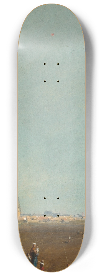 Carl Spitzweg - Flying Kites 8.25 inch art skate deck