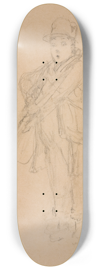 Carl Spitzweg - Sunday hunter 8.25 inch art skate deck