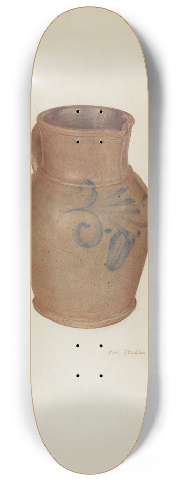 Carl Strehlau - Pitcher 8.25 inch art skate deck