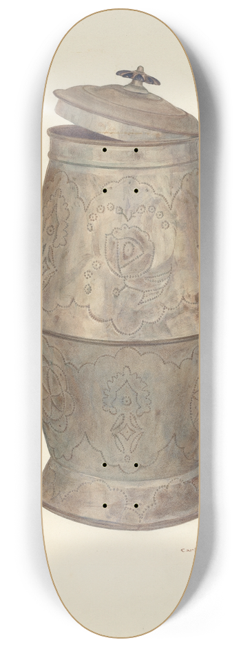Carl Strehlau - Tin Coffee Pot 8.25 inch art skate deck