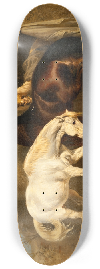 Carl Wahlbom - Horses at the Stable 8.25 inch art skate deck