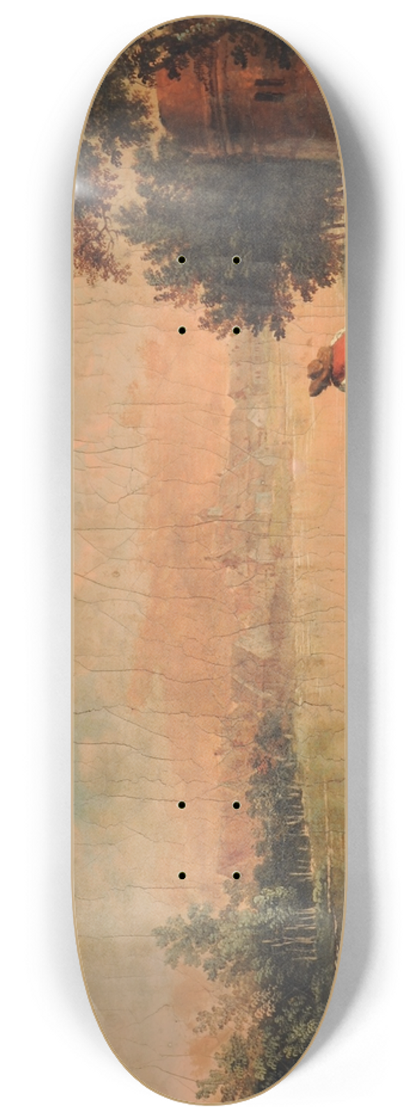Franz Feyerabend - Landscape in the Evening 8.25 inch art skate deck