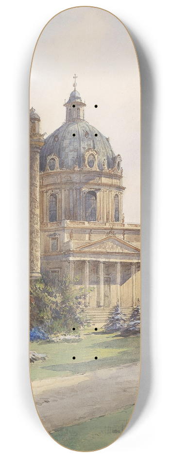 Carl Wenzel Zajicek - Wien Karlskirche 8.25 inch art skate deck