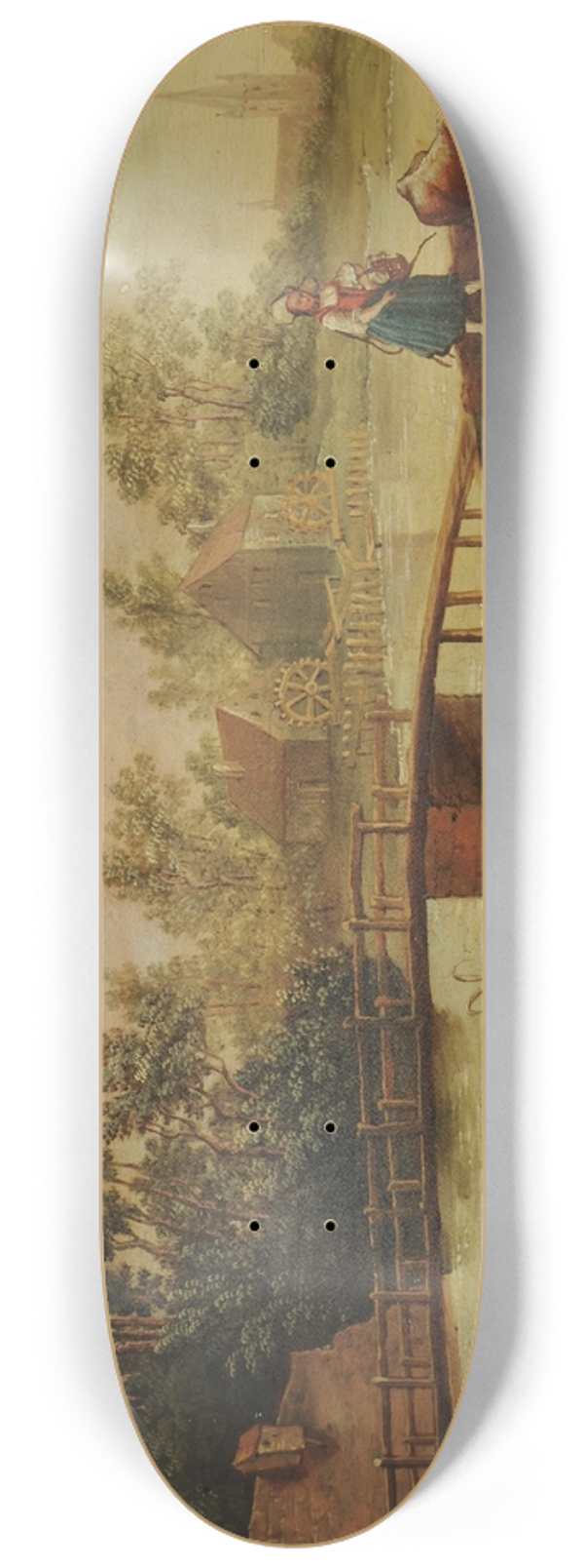 Franz Feyerabend - Landscape in the Morning 8.25 inch art skate deck