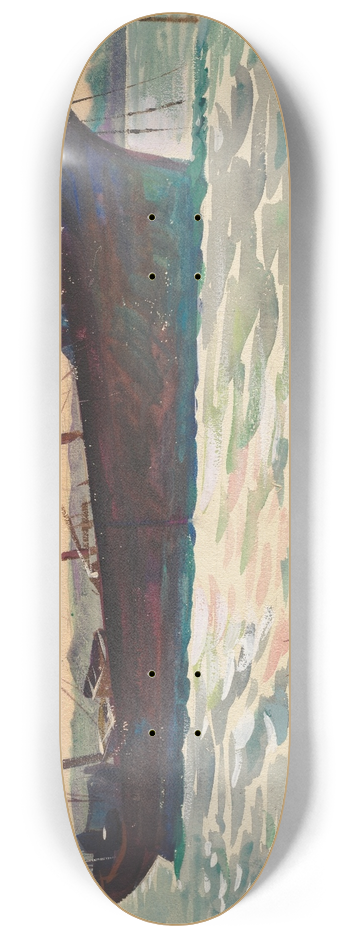Carl William Broemel - Dancing Light of Morning 8.25 inch art skate deck