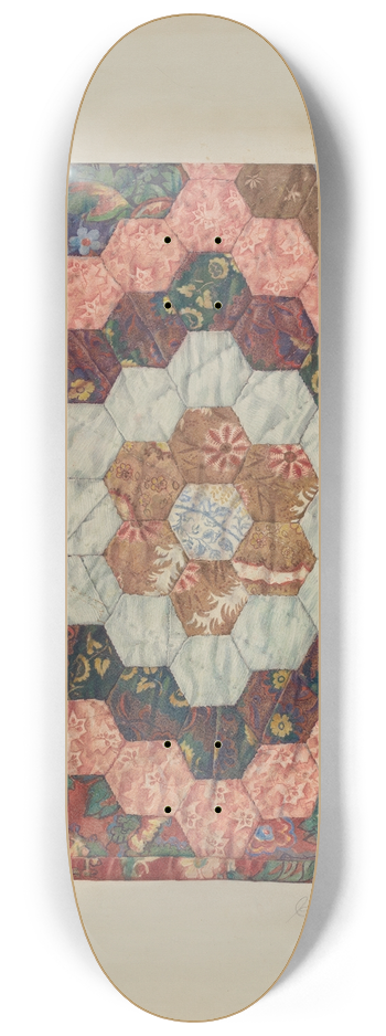 Carmel Wilson - Quilt 8.25 inch art skate deck