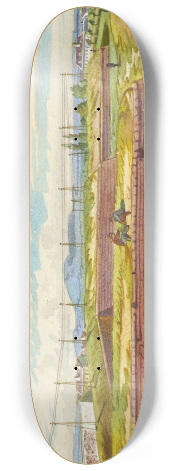 Franz Gerasch - Die St. Marxer Linie in Wien, beim Arsenal 8.25 inch art skate deck