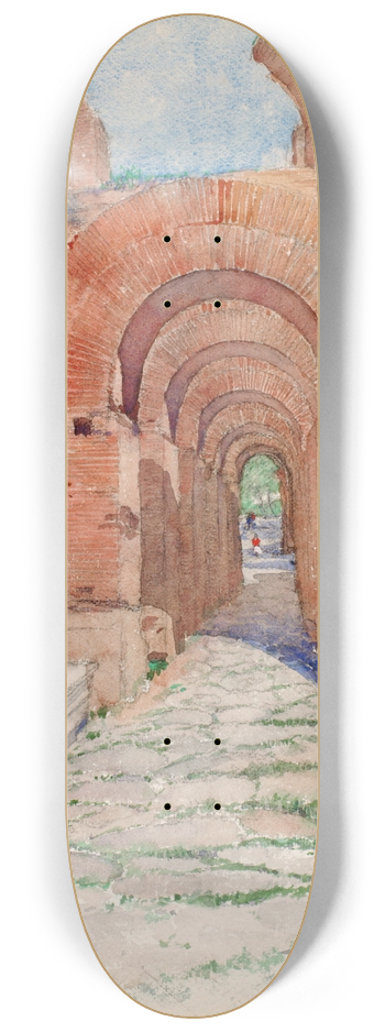 Cass Gilbert - Arches of Palace of Nero 8.25 inch art skate deck