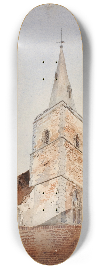 Cass Gilbert - St. Peters Church, Cambridge, England 8.25 inch art skate deck
