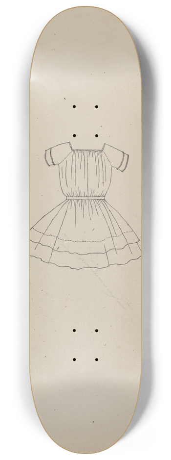 Catherine Fowler - Childs Dress 8.25 inch art skate deck