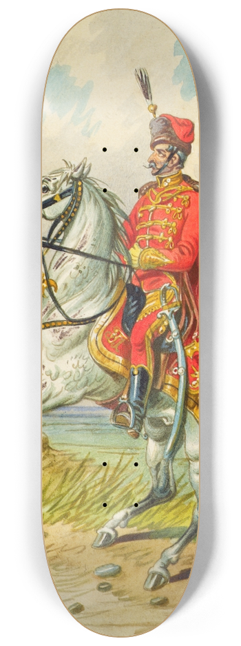 Franz Gerasch - Soldat zu Pferd 11 8.25 inch art skate deck