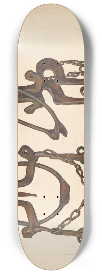 Cecil Smith - Bridle Bit 8.25 inch art skate deck