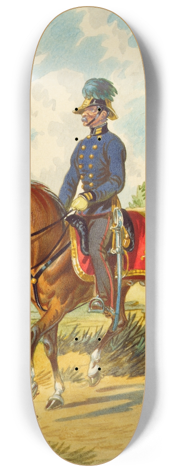 Franz Gerasch - Soldat zu Pferd 8.25 inch art skate deck
